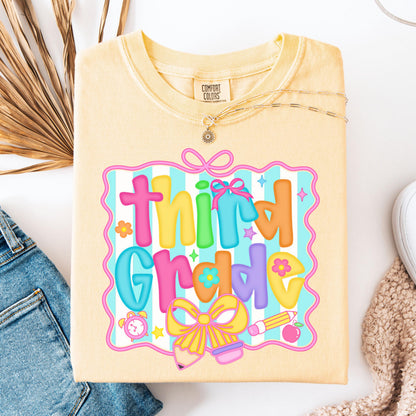 Comfort Colors Teacher Shirt, Third Grade Teacher Shirt, 3rd Grade Teacher Shirt, 3rd Grade Teacher Tee, Back to School Shirt, Teacher Tee