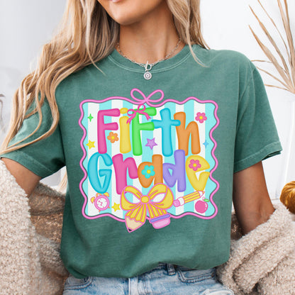 Comfort Colors Teacher Shirt, Fifth Grade Teacher Shirt, 5th Grade Teacher Shirt, 5th Grade Teacher Tee, Back to School Shirt, Teacher Tee