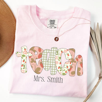 Comfort Colors Teacher Shirt, Teacher Shirts, Kindergarten Teacher Shirt, Custom Teacher Tshirt, Back to School Shirt, Teacher Appreciation
