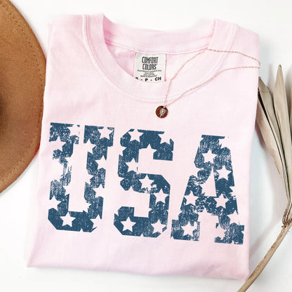 Comfort Colors 4th of July Shirt, USA Shirt, 4th of July Tee, Stars and Stripes Shirt, American Shirt, USA Tee, USA Shirt, Merica Shirt