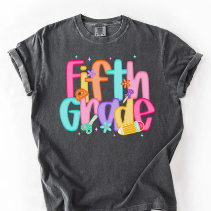 Comfort Colors Teacher Shirt, Fifth Grade Teacher Shirt, 5th Grade Teacher Shirt, 5th Grade Teacher Tee, Back to School Shirt, Teacher Tee