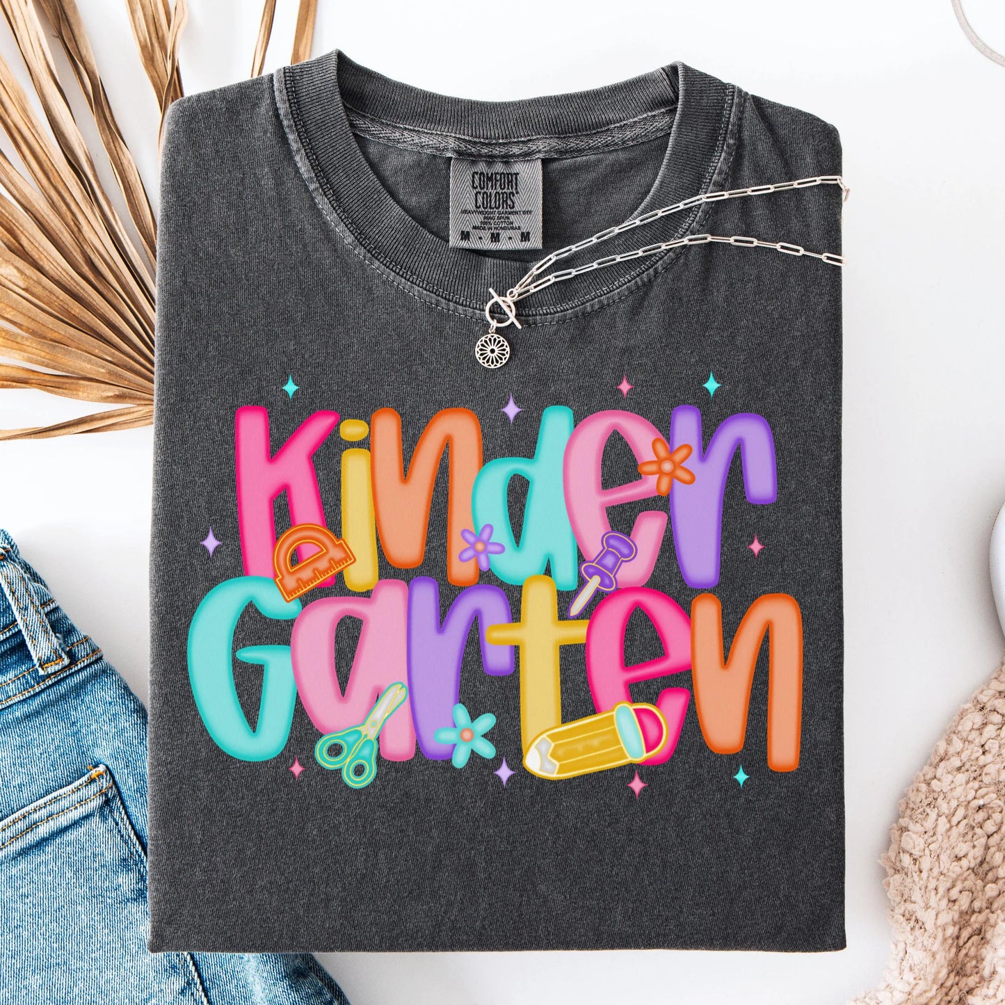 Comfort Colors Teacher Shirt, Kindergarten Teacher Shirt, Kindergarten Shirt, Back to School Shirt, Custom Teacher Appreciation Tee