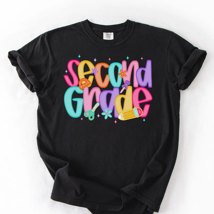 Comfort Colors Teacher Shirt, Second Grade Teacher Shirt, 2nd Grade Teacher Shirt, 2nd Grade Teacher Tee, Back to School Shirt, Teacher Tee