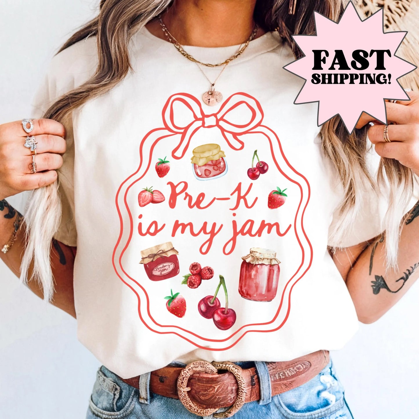 Comfort Colors Teacher Shirt, Pre K Grade Teacher Shirt, PreSchool Teacher Shirt, Pre K Teacher Tee, Back to School Shirt, Is My Jam Tee