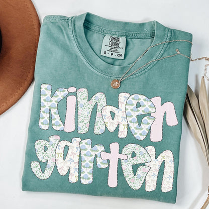 Comfort Colors Teacher Shirt, Kindergarten Teacher Shirt, Kinder Teacher Shirt, Custom Teacher Tee, Back to School Shirt, Teacher Team