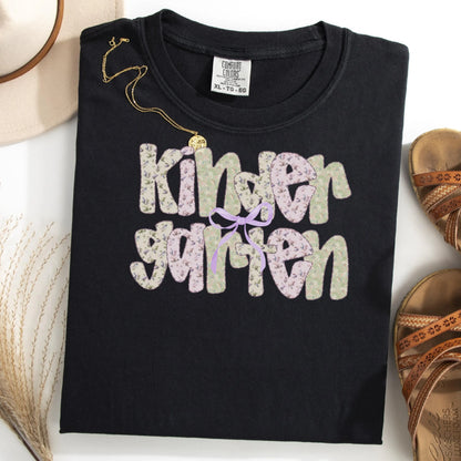 Comfort Colors Teacher Shirt, Kindergarten Grade Teacher Shirt, Kinder Teacher Shirt, 1st Grade Teacher Tee, Back to School Shirt
