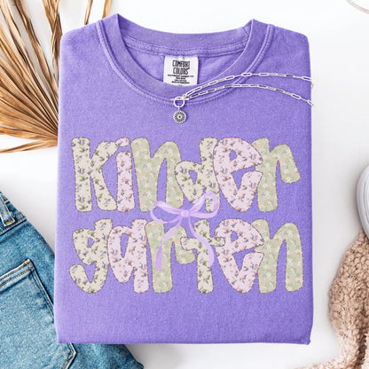 Comfort Colors Teacher Shirt, Kindergarten Grade Teacher Shirt, Kinder Teacher Shirt, 1st Grade Teacher Tee, Back to School Shirt