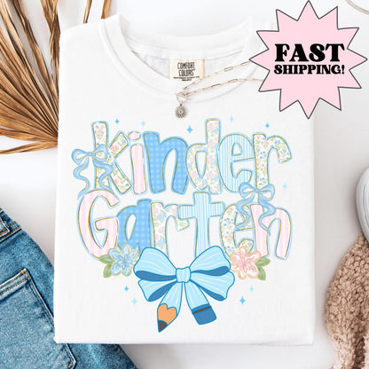 Comfort Colors Teacher Shirt, Kindergarten Teacher Shirt, Kindergarten Shirt, Back to School Shirt, Custom Teacher Appreciation Tee