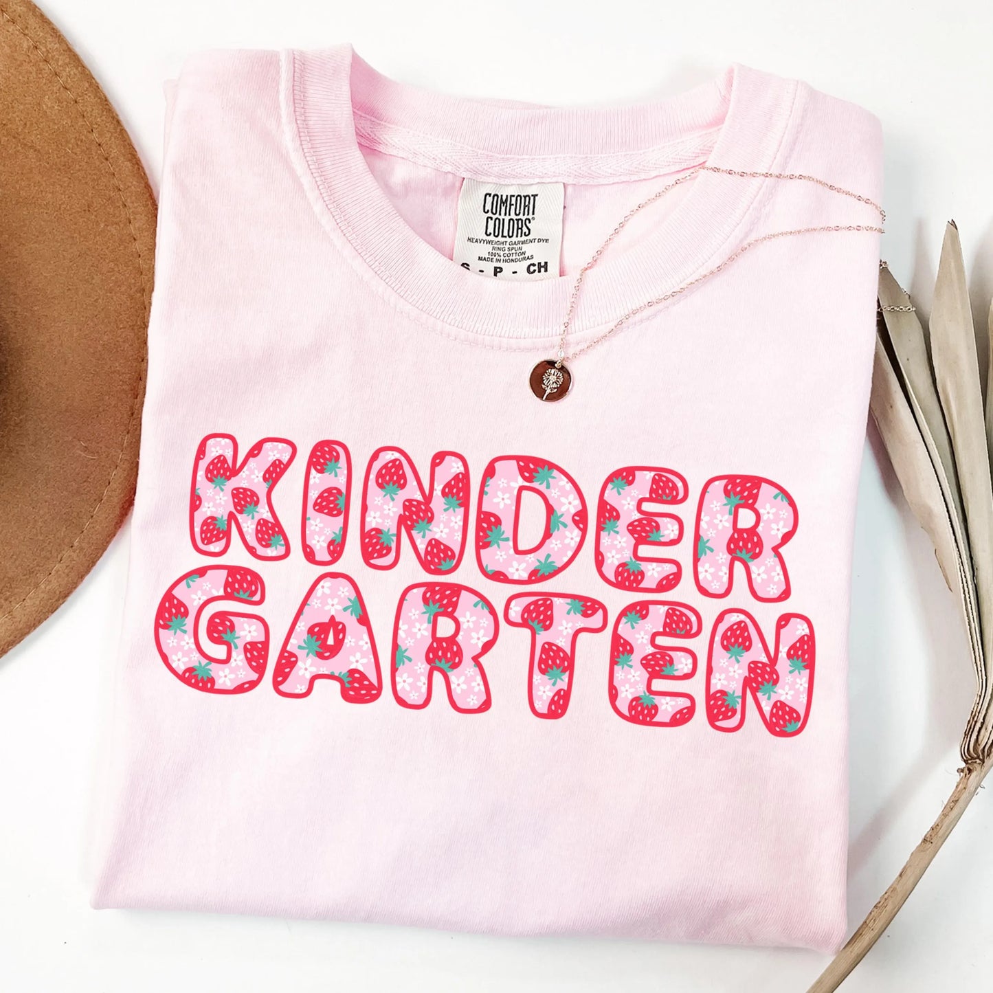 Comfort Colors Teacher Shirt, Kindergarten Teacher Shirt, Kindergarten Shirt, Back to School Shirt, Strawberry Teacher Appreciation Tee