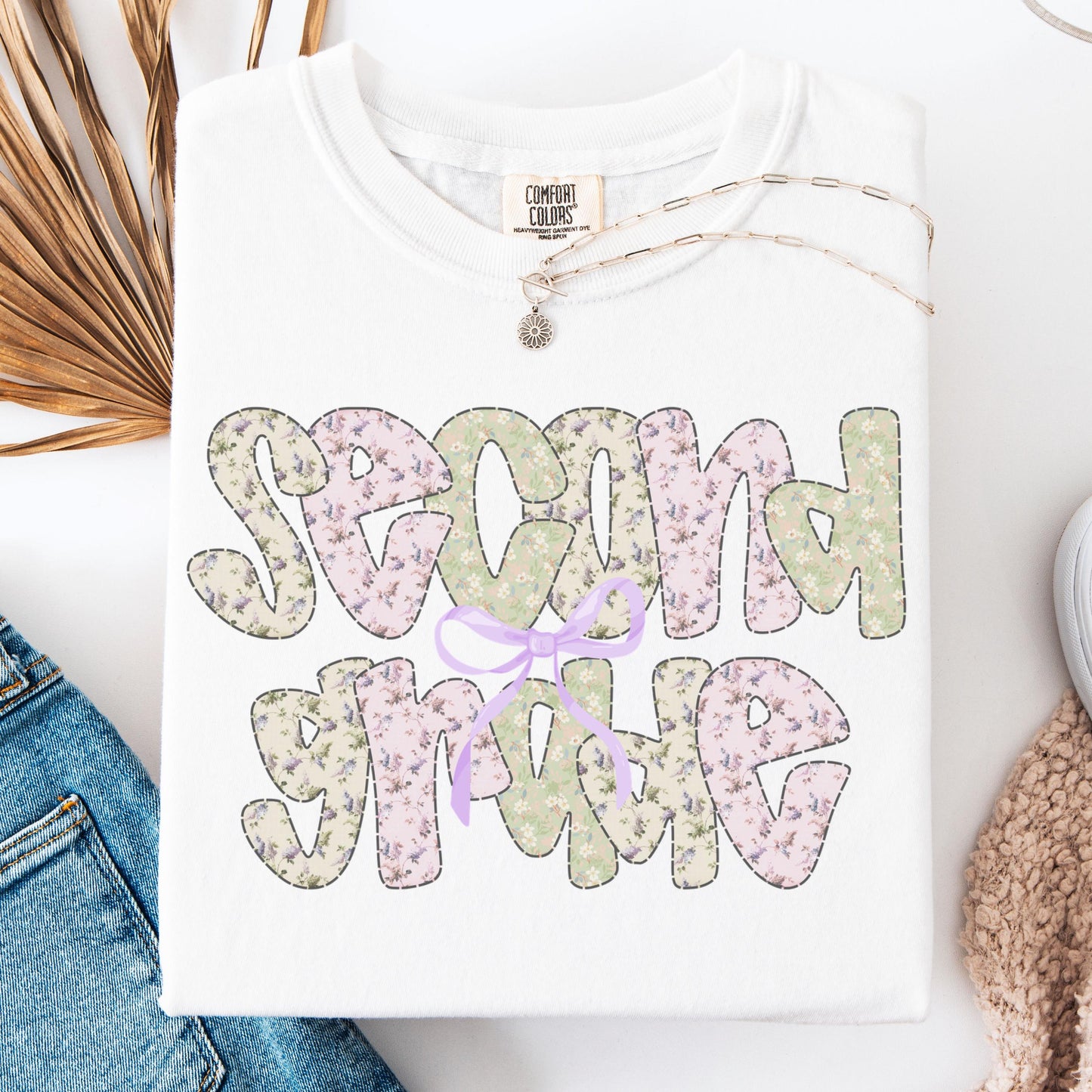 Comfort Colors Teacher Shirt, Second Grade Teacher Shirt, 2nd Grade Teacher Team Tee, Floral Second Grade Teacher Tee, Back to School Shirt
