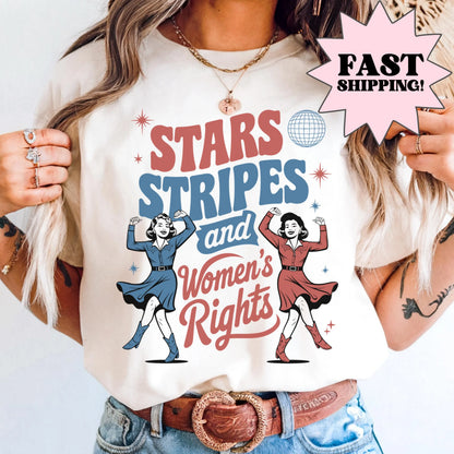 Comfort Colors 4th of July Shirt, USA Shirt, Fourth of July Shirt, Patriotic Feminist Shirt, Reproductive Rights Tee, Womens Rights Shirt