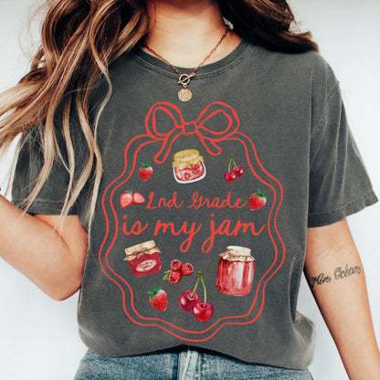 Comfort Colors Teacher Shirt, Second Grade Teacher Shirt, 2nd Grade Teacher Shirt, 2nd Grade Teacher Tee, Back to School Shirt, Is My Jam