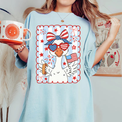 Comfort Colors 4th of July Shirt, USA Shirt, Fourth of July Shirt, Silly Goose Shirt, Goose Shirt, Matching 4th of July Goose Shirts