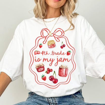 Comfort Colors Teacher Shirt, Fourth Grade Teacher Shirt, 4th Grade Teacher Shirt, 4th Grade Teacher Tee, Back to School Shirt, Is My Jam