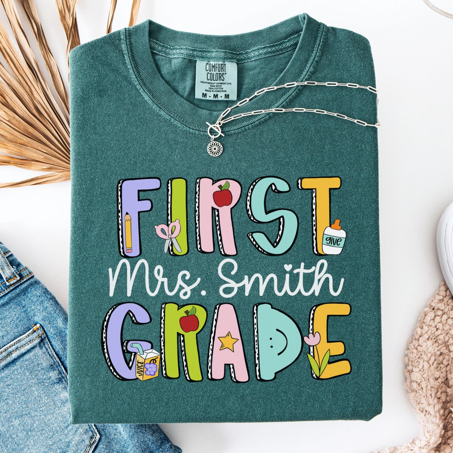 Comfort Colors Teacher Shirt, First Grade Teacher Shirt, 1st Grade Teacher Shirt, 1st Grade Teacher Tee, Back to School Shirt, Teacher Tee