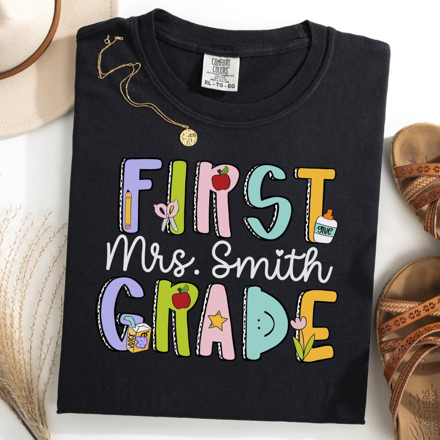 Comfort Colors Teacher Shirt, First Grade Teacher Shirt, 1st Grade Teacher Shirt, 1st Grade Teacher Tee, Back to School Shirt, Teacher Tee