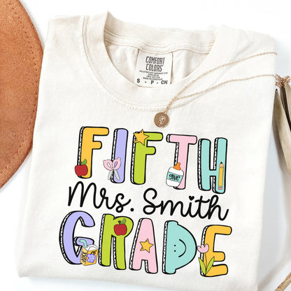 Comfort Colors Teacher Shirt, Fifth Grade Teacher Shirt, 5th Grade Teacher Shirt, Back to School Shirt, Dream Team Teacher Appreciation Tee