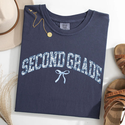 Comfort Colors Teacher Shirt, Second Grade Teacher Shirt, 2nd Grade Teacher Shirt, Back to School Tee, Toile de Jouy Teacher Appreciation