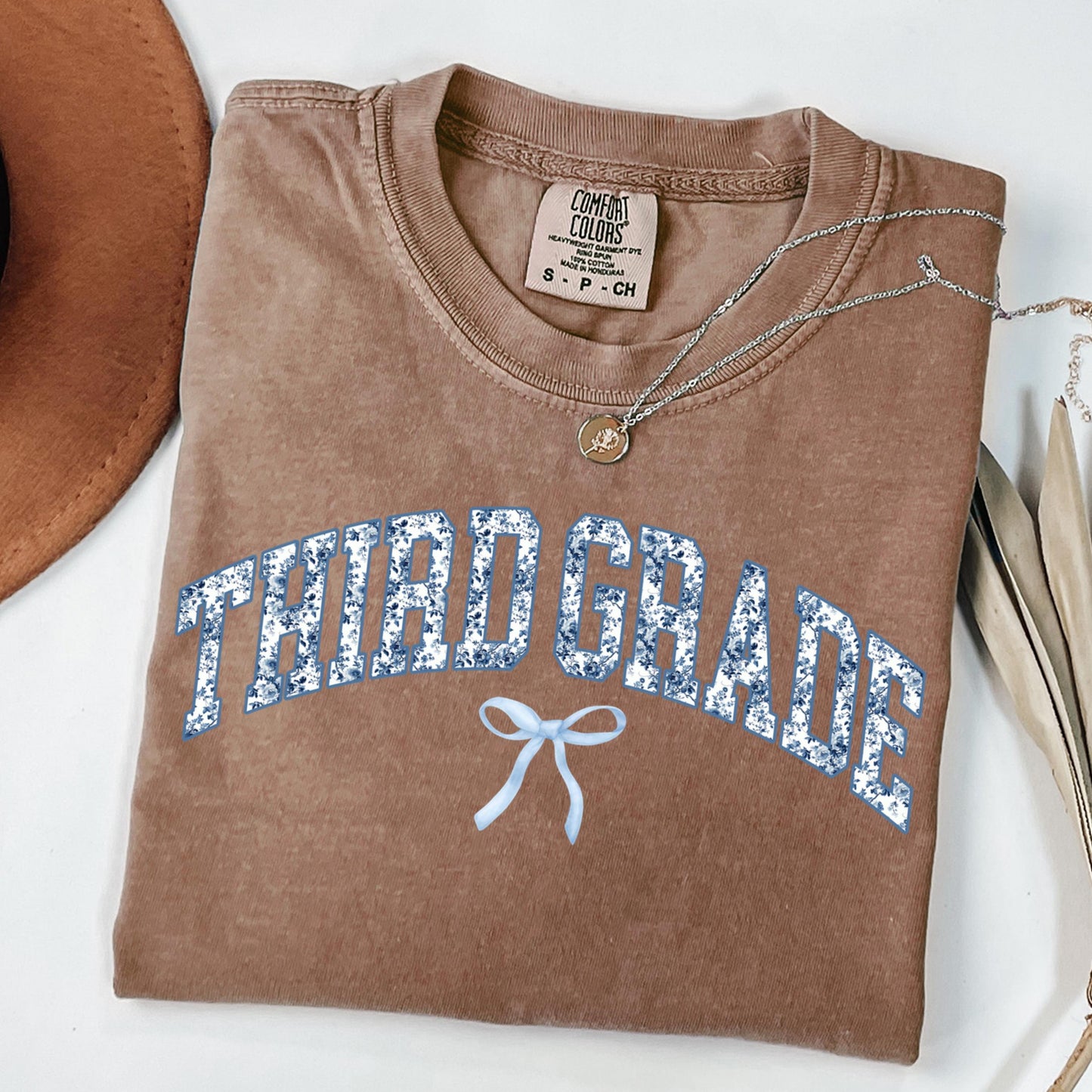 Comfort Colors Teacher Shirt, Third Grade Teacher Shirt, 3rd Grade Teacher Shirt, Back to School Tee, Toile de Jouy Teacher Appreciation