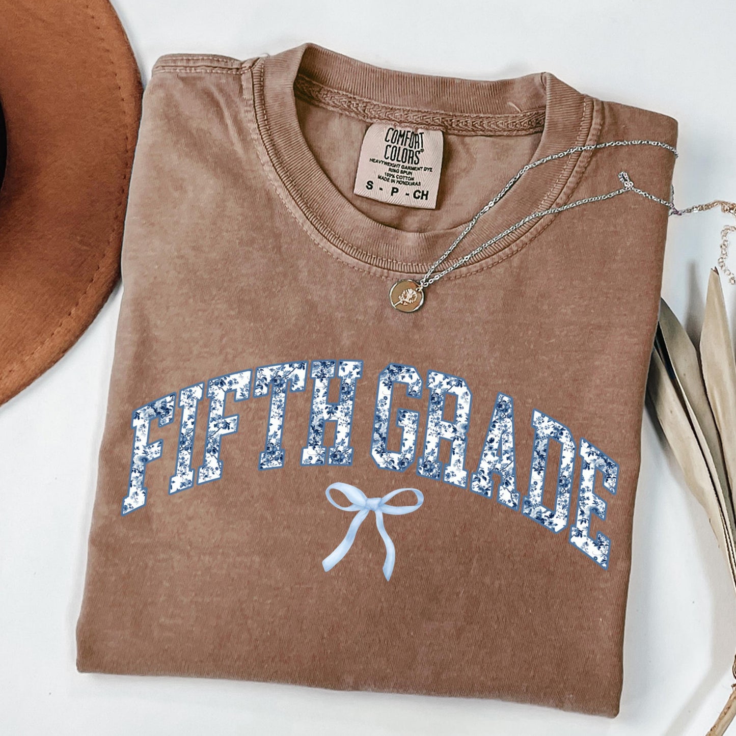 Comfort Colors Teacher Shirt, Fifth Grade Teacher Shirt, 5th Grade Teacher Shirt, Back to School Tee, Toile de Jouy Teacher Appreciation