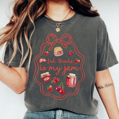 Comfort Colors Teacher Shirt, Third Grade Teacher Shirt, 3rd Grade Teacher Shirt, 3rd Grade Teacher Tee, Back to School Shirt, Is My Jam