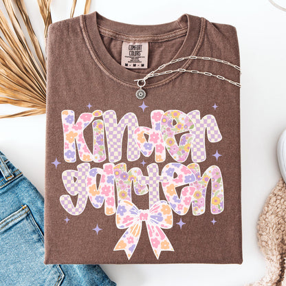 Comfort Colors Teacher Shirt, Kindergarten Teacher Shirt, Kindergarten Shirt, Back to School Shirt, Custom Teacher Appreciation Tee