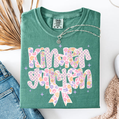 Comfort Colors Teacher Shirt, Kindergarten Teacher Shirt, Kindergarten Shirt, Back to School Shirt, Custom Teacher Appreciation Tee