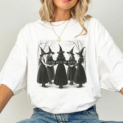 Salem Witch Girls Will Be Girls Comfort Colors Tee