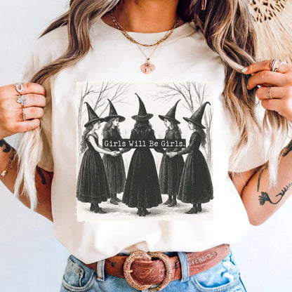 Salem Witch Girls Will Be Girls Comfort Colors Tee