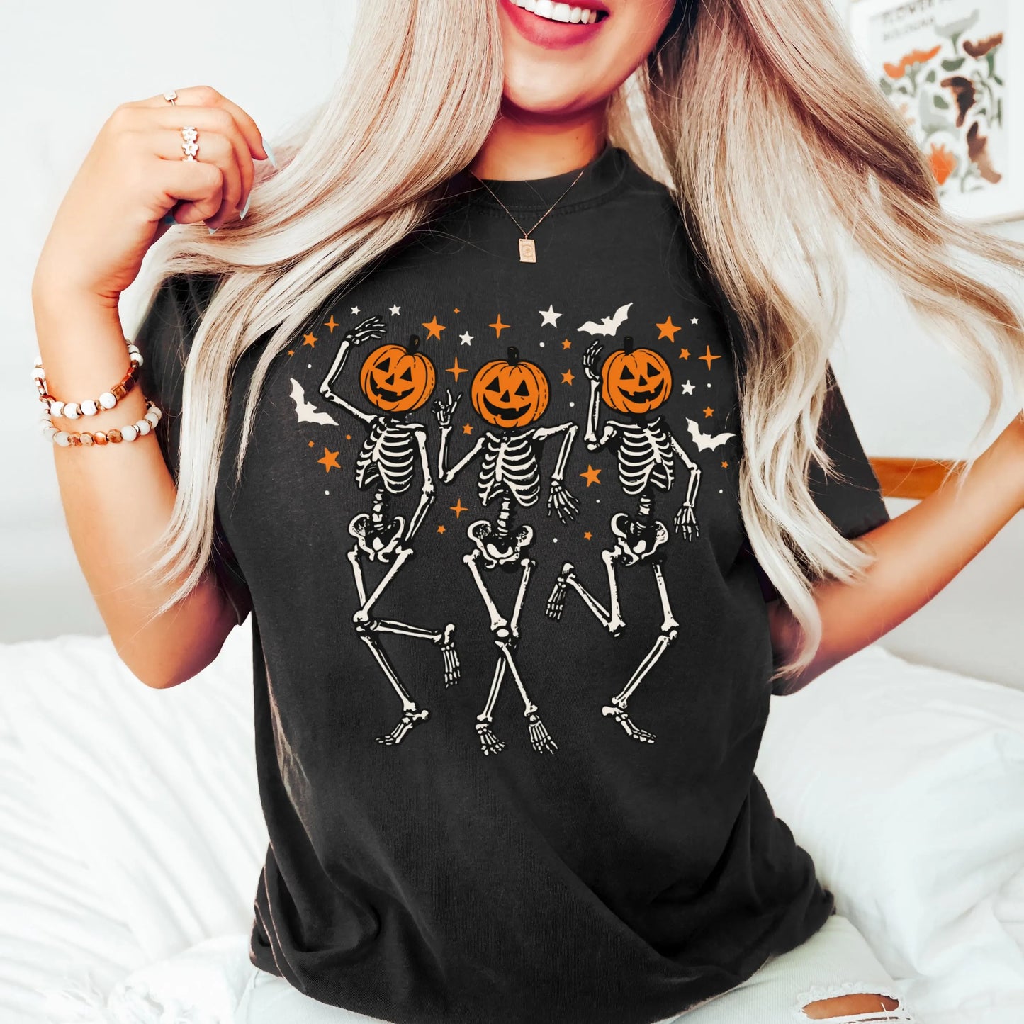 Dancing Skeleton Comfort Colors Tee