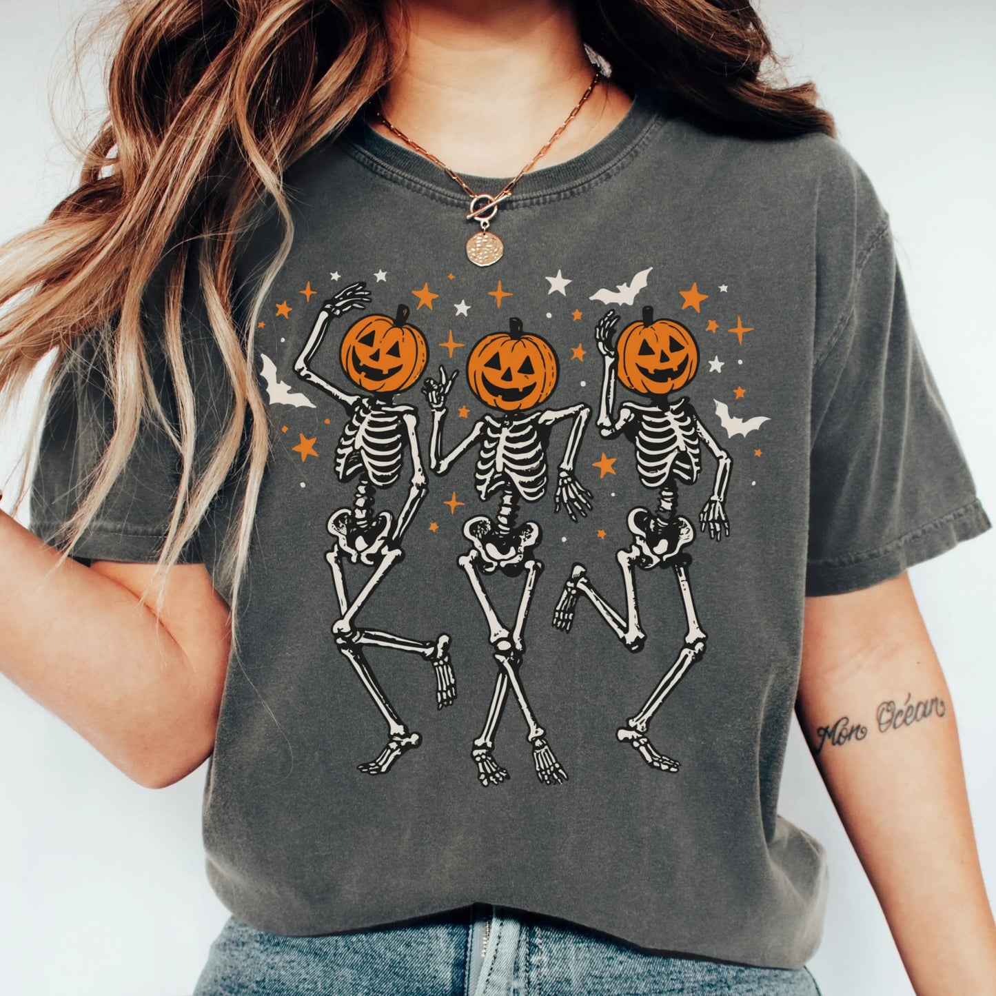 Dancing Skeleton Comfort Colors Tee