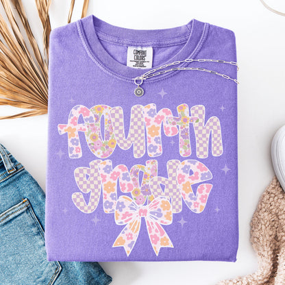 Comfort Colors Teacher Shirt, Fourth Grade Teacher Shirt, 4th Grade Teacher Shirt, Back to School Shirt, Custom Teacher Appreciation Tee