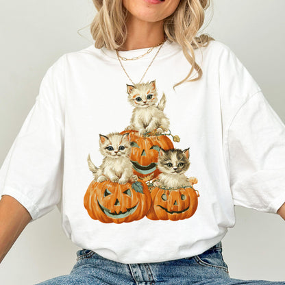 Cats in Pumpkins Comfort Colors Tee