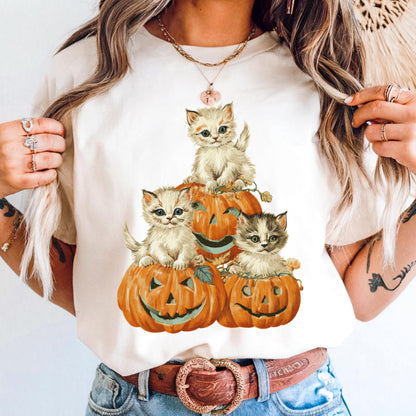 Cats in Pumpkins Comfort Colors Tee