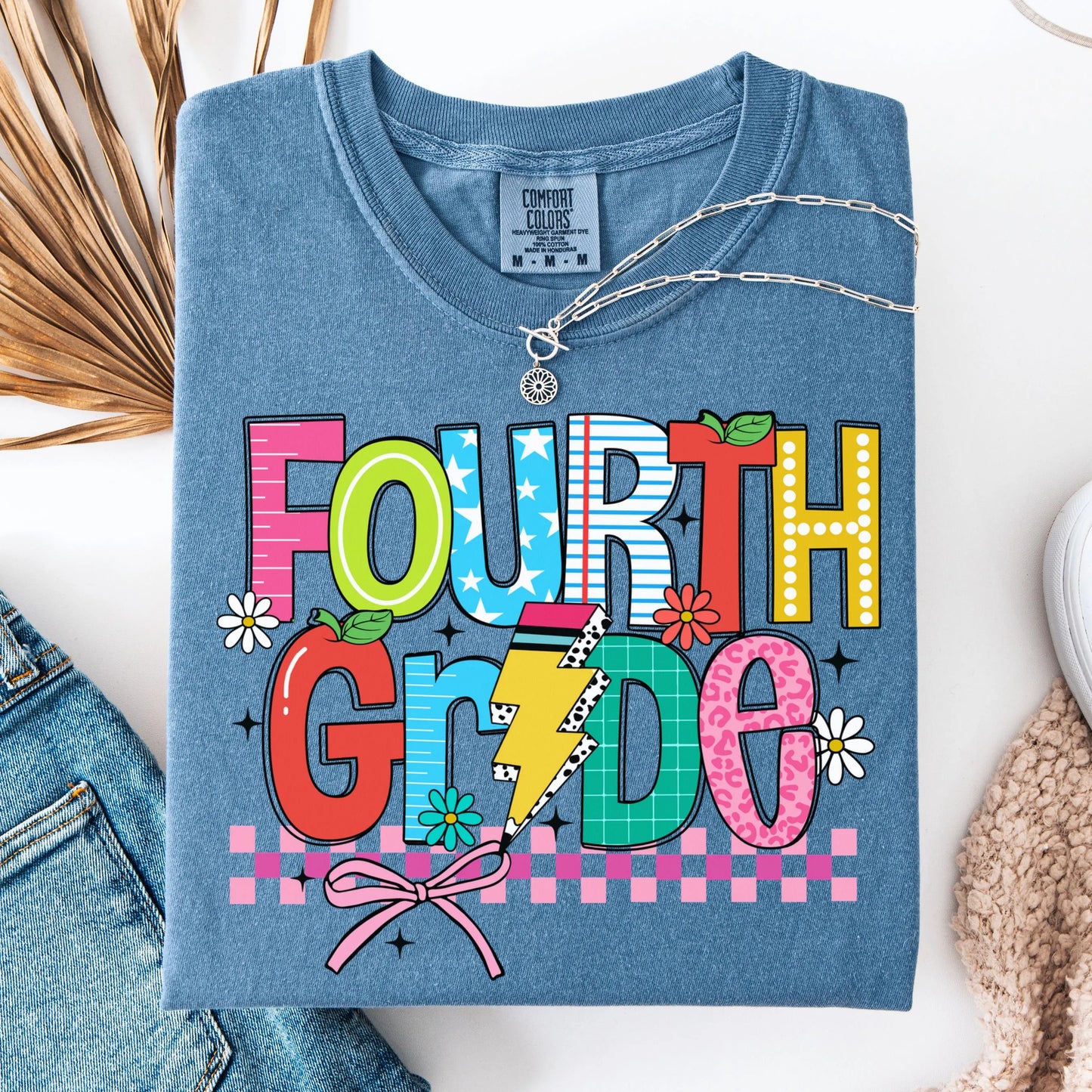 Comfort Colors Teacher Shirt, Fourth Grade Teacher Shirt, 4th Grade Teacher Shirt, Back to School Shirt, Custom Teacher Appreciation Tee
