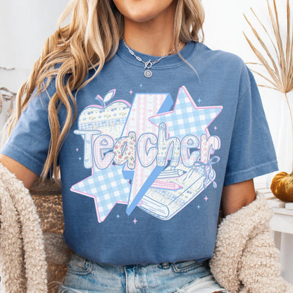 Comfort Colors Teacher Shirt, Teacher Shirts, Kindergarten Teacher Shirt, Custom Teacher Tshirt, Back to School Shirt, Teacher Appreciation