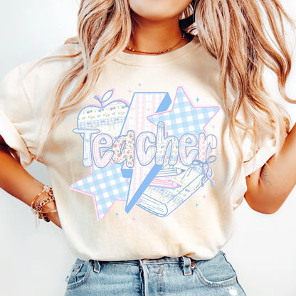 Comfort Colors Teacher Shirt, Teacher Shirts, Kindergarten Teacher Shirt, Custom Teacher Tshirt, Back to School Shirt, Teacher Appreciation
