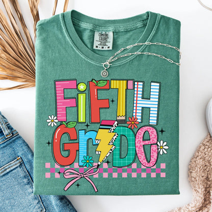 Comfort Colors Teacher Shirt, Fifth Grade Teacher Shirt, 5th Grade Teacher Shirt, 5th Grade Teacher Tee, Back to School Shirt, Teacher Tee