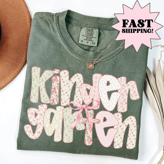 Comfort Colors Teacher Shirt, Kindergarten Teacher Shirt, Kindergarten Shirt, Back to School Shirt, Custom Teacher Appreciation Tee