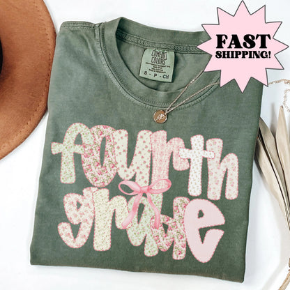 Comfort Colors Teacher Shirt, Fourth Grade Teacher Shirt, 4th Grade Teacher Shirt, Back to School Shirt, Custom Teacher Appreciation Tee