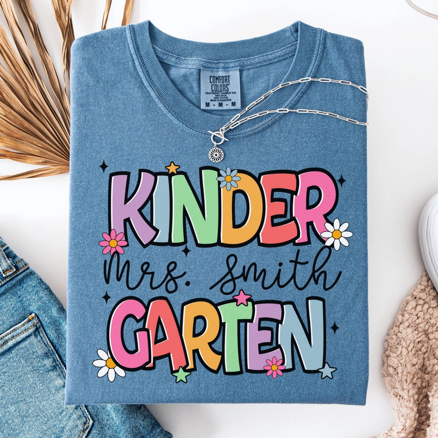 Comfort Colors Teacher Shirt, Kindergarten Teacher Shirt, Kindergarten Shirt, Back to School Shirt, Custom Teacher Appreciation Tee
