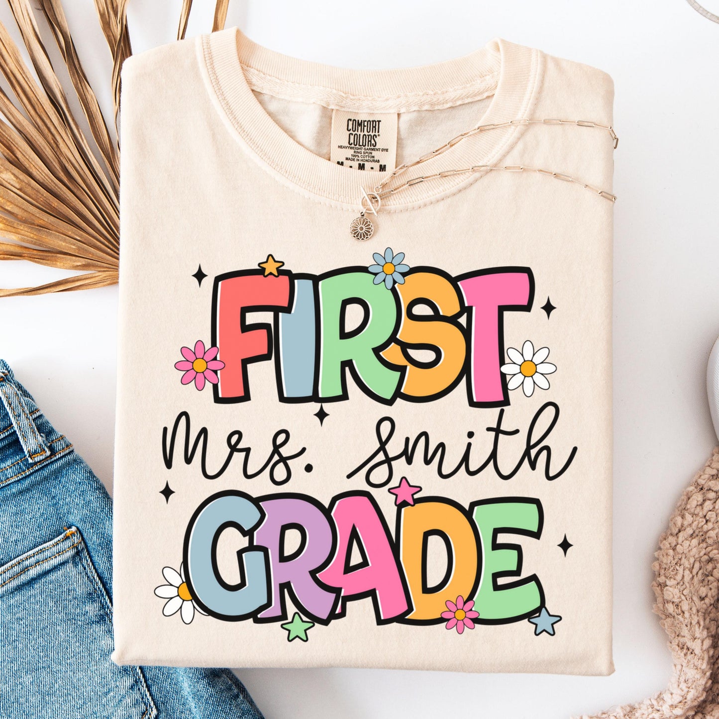 Comfort Colors Teacher Shirt, First Grade Teacher Shirt, 1st Grade Teacher Shirt, 1st Grade Teacher Tee, Back to School Shirt, Teacher Tee