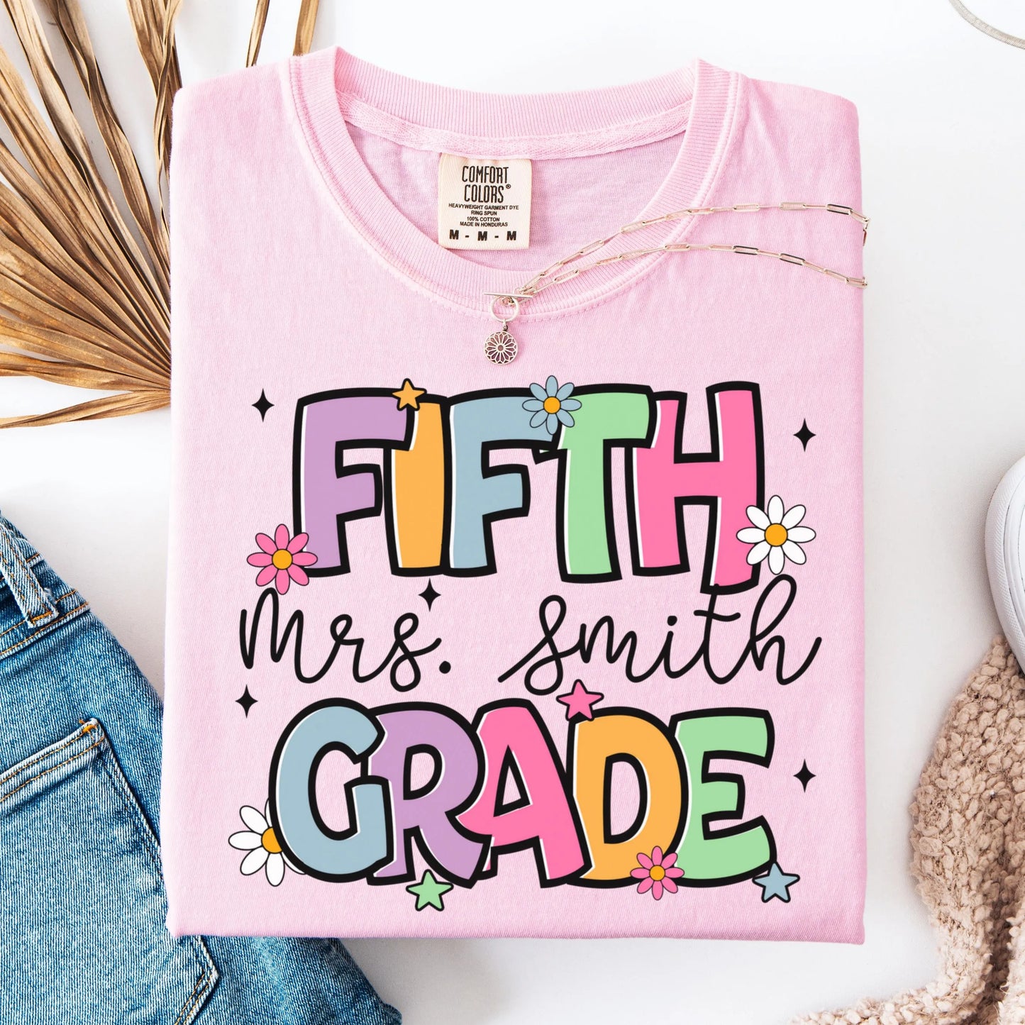 Comfort Colors Teacher Shirt, Fifth Grade Teacher Shirt, 5th Grade Teacher Shirt, 5th Grade Teacher Tee, Back to School Shirt, Teacher Tee