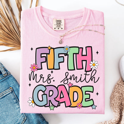 Comfort Colors Teacher Shirt, Fifth Grade Teacher Shirt, 5th Grade Teacher Shirt, 5th Grade Teacher Tee, Back to School Shirt, Teacher Tee