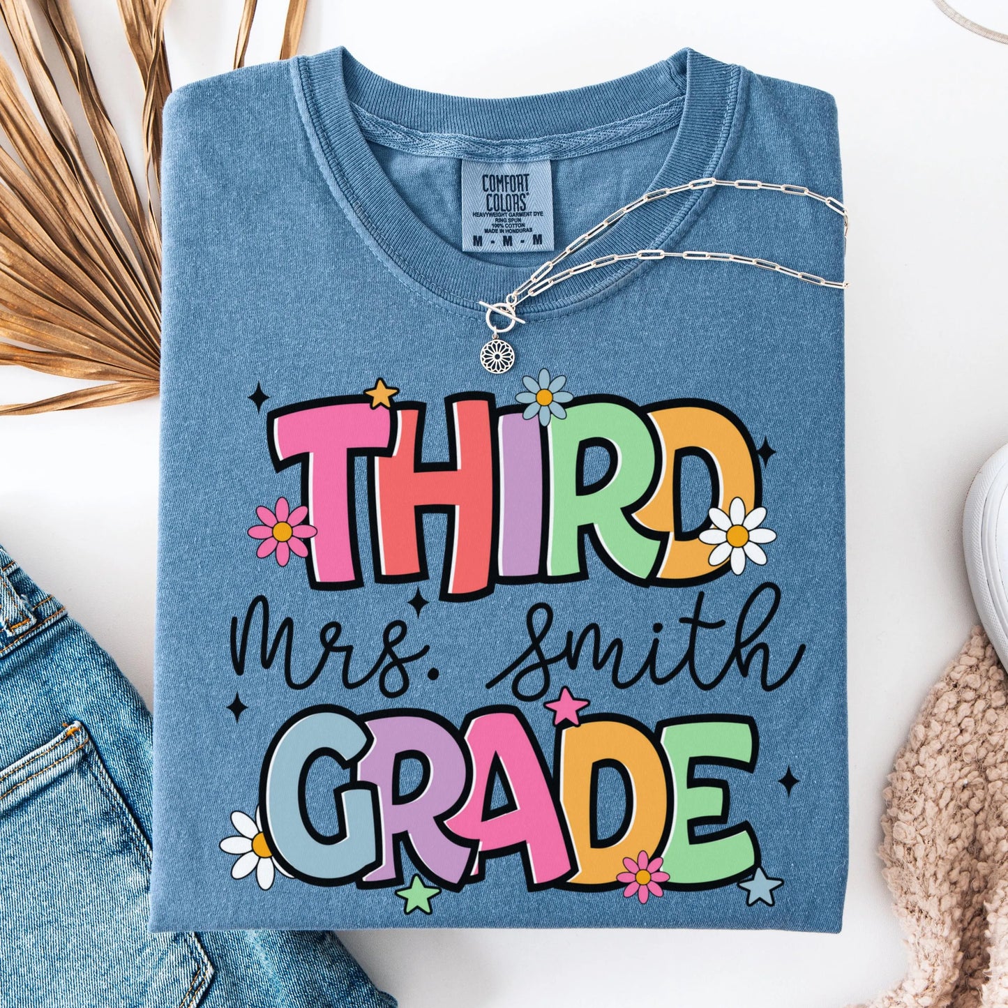 Comfort Colors Teacher Shirt, Third Grade Teacher Shirt, 3rd Grade Teacher Shirt, 3rd Grade Teacher Tee, Back to School Shirt, Teacher Tee