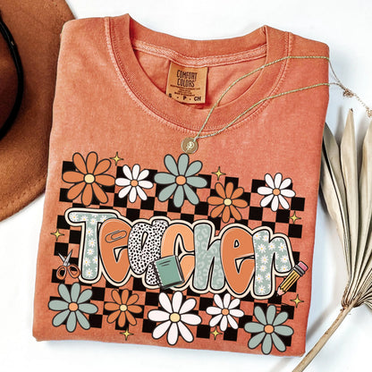 Comfort Colors Teacher Shirt, Teacher Shirts, Kindergarten Teacher Shirt, Custom Teacher Tshirt, Back to School Shirt, Teacher Appreciation