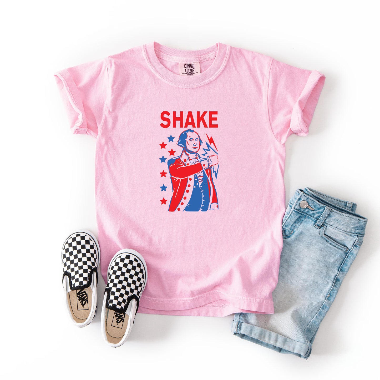 Comfort Colors Kids 4th of July Shirt, Youth USA Shirt, Shake And Bake Shirt, Matching Kids Fourth of July Tees, President Kids Shirt