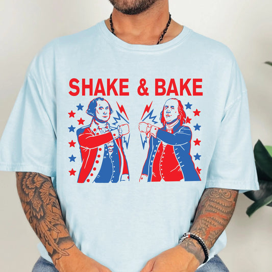 Comfort Colors 4th of July Shirt, USA Shirt, Fourth of July Shirt, Shake N Bake Shirts, Matching Couple Shirt, Funny President Shirts