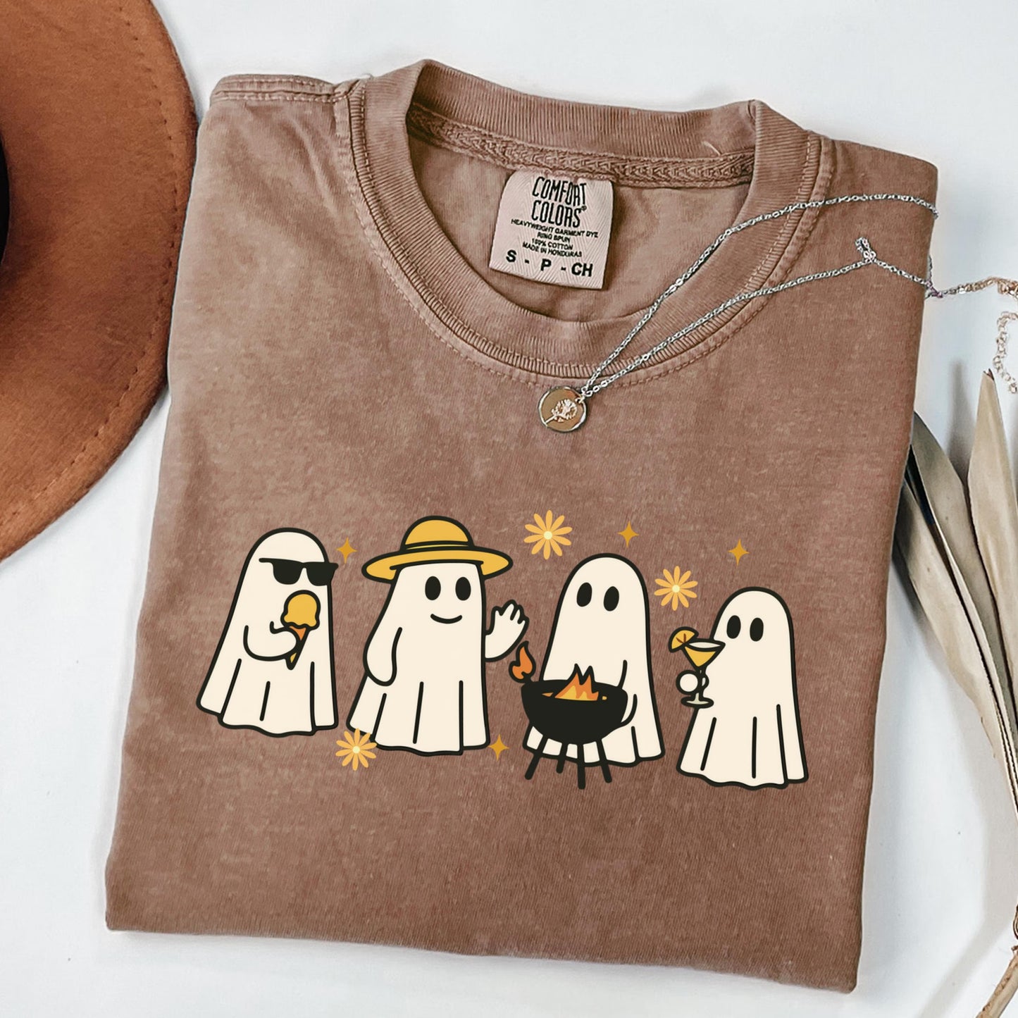 Summerween Ghost BBQ Comfort Colors Tee