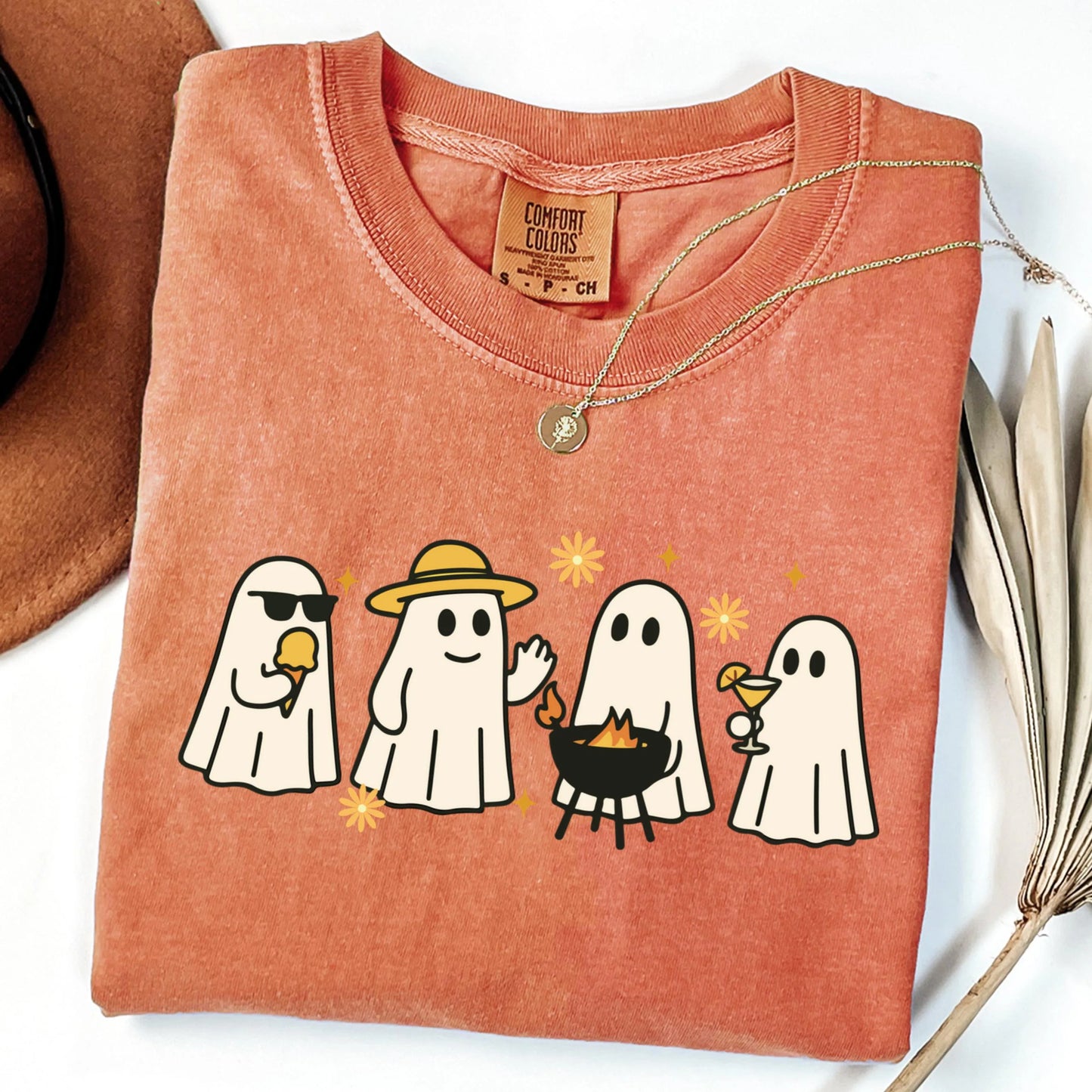 Summerween Ghost BBQ Comfort Colors Tee